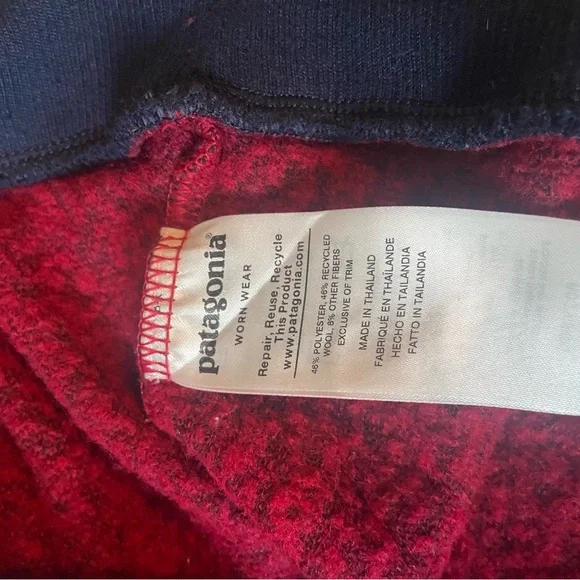 Patagonia Deep Red Fleece Pullover - Picture 3 of 4